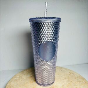 Starbucks Holiday Season Silver Cold Cup Bling Platinum Venti Tumbler‎ Studded